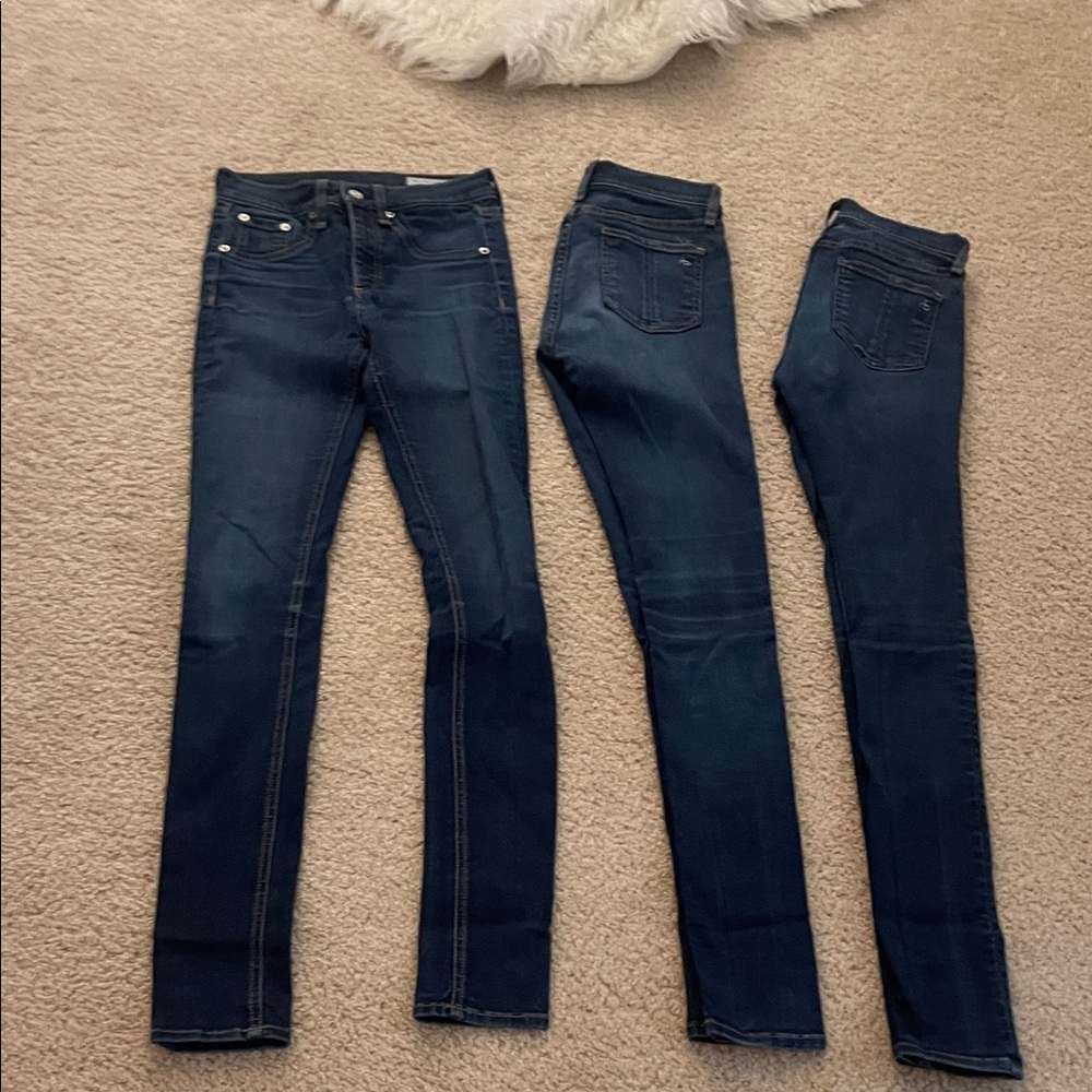 Rag & Bone Dark Blue Skinny Jeans